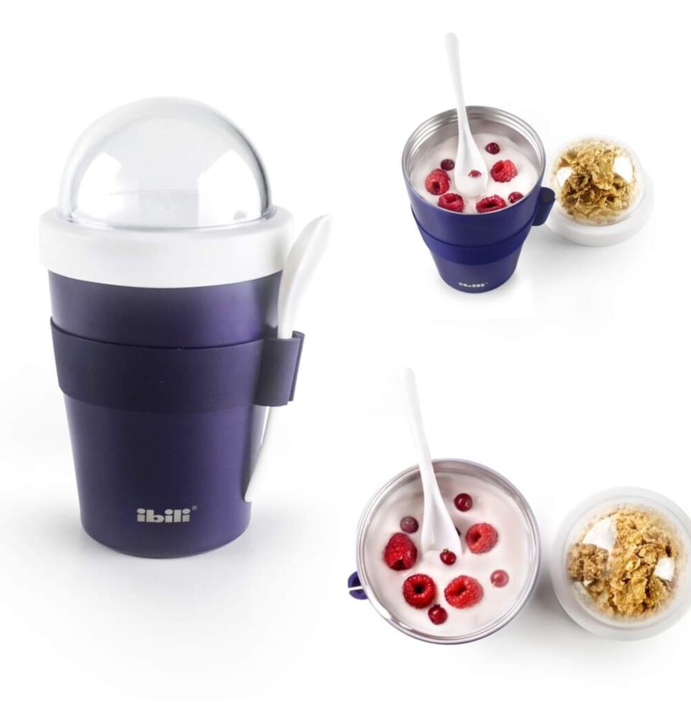 Vaso doble pared portayogur-cereales
