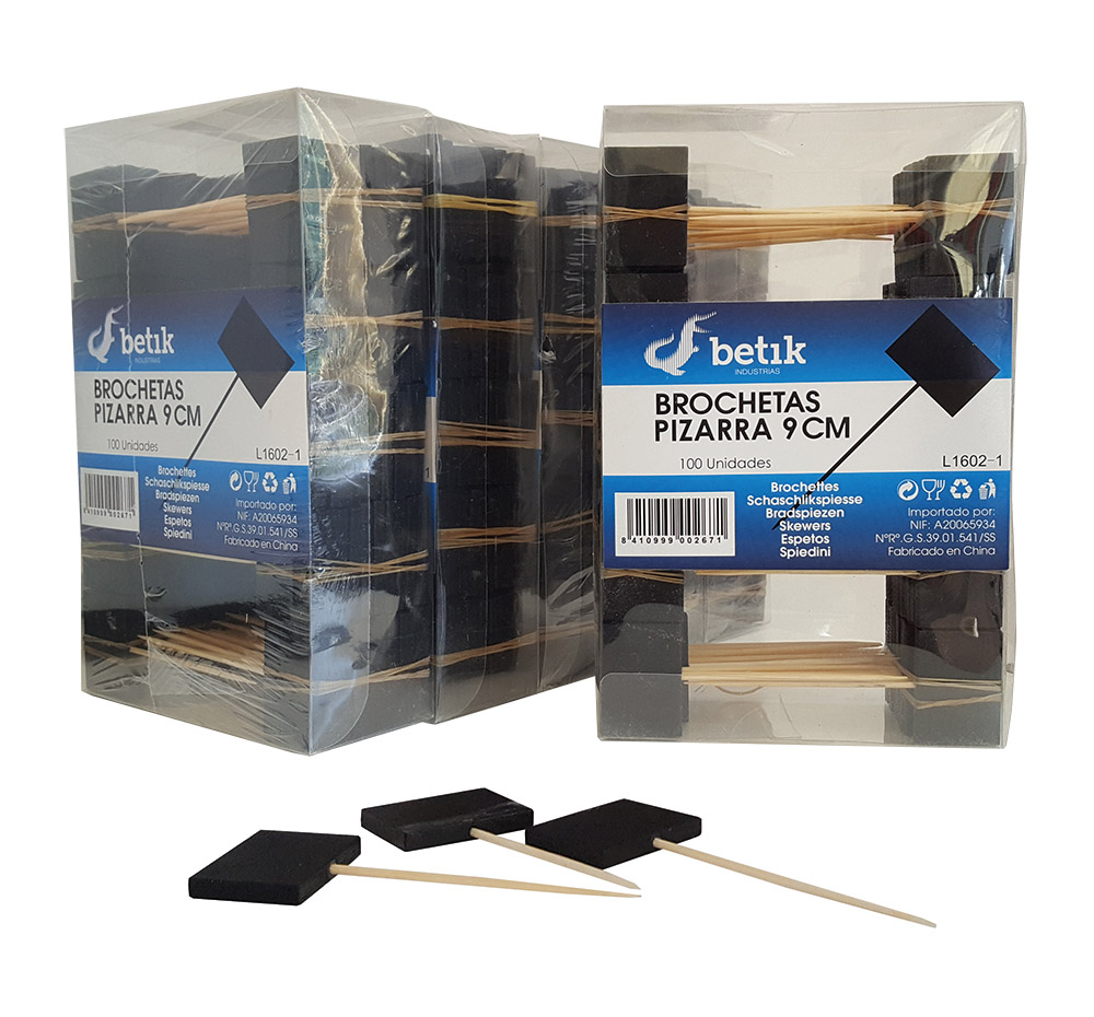 BROCHETAS DE PIZARRA 9CM